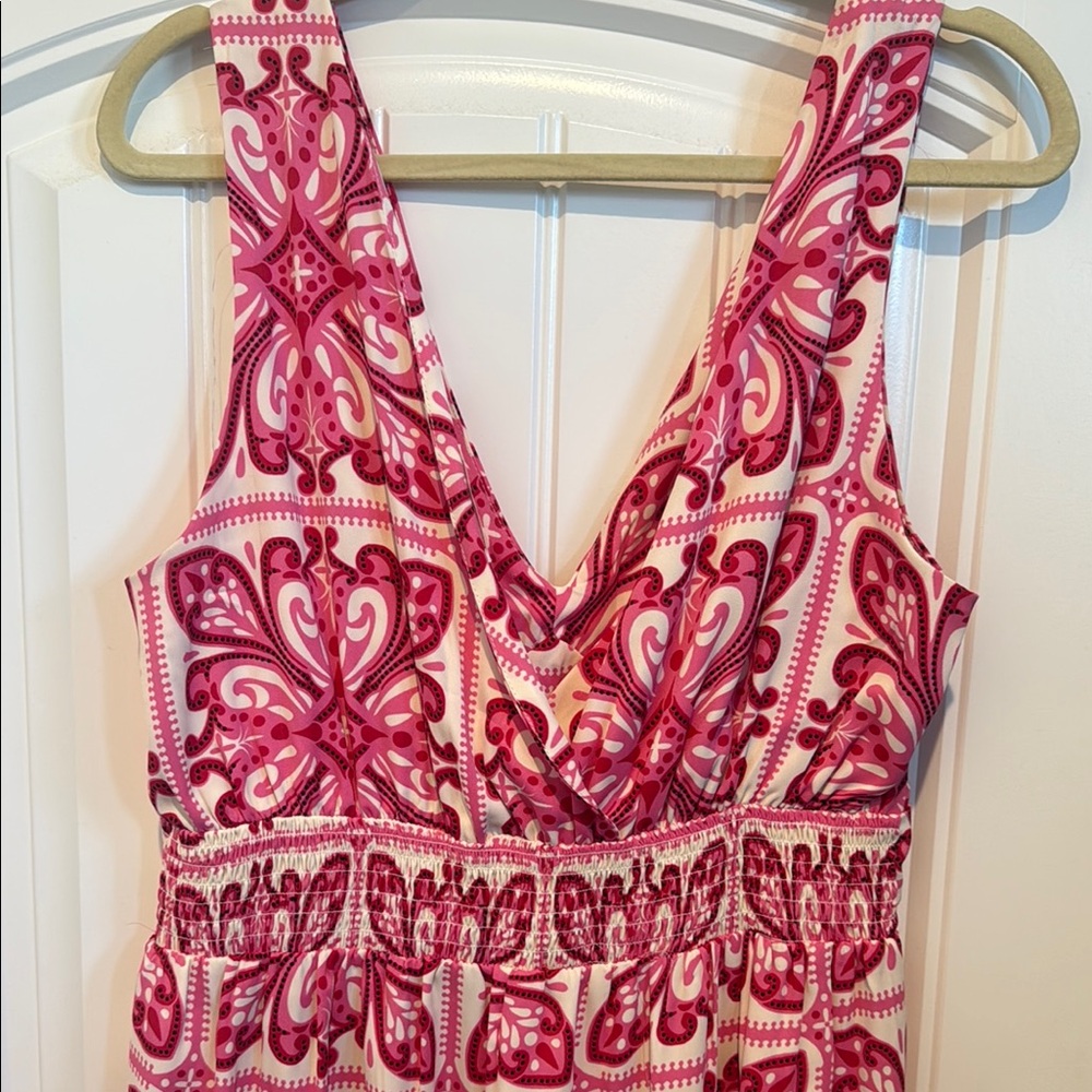 Pink Patterned Jumpsuit - Picture 3 of 3